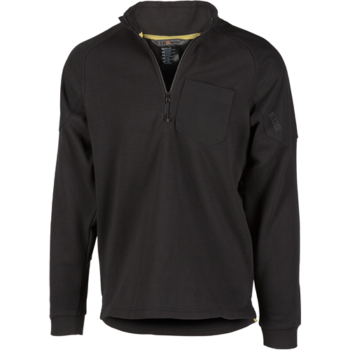 5.11 Tactical Radar Fleece Half Zip for Men - Black, Size Small