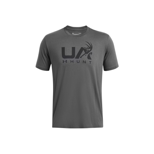 Under Armour Men's UA Antler Hunt Logo T-Shirt - Small Castlerock / Anthracite