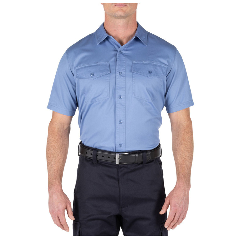 5.11 Tactical Company Shirt S/S - Short Sleeve Fire Med Blue, Size Medium