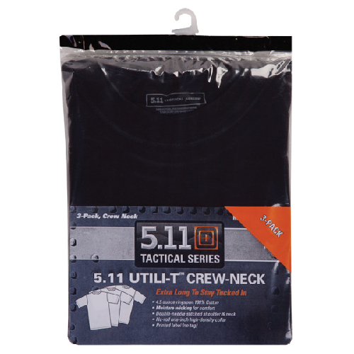 5.11 Tactical Utili-T Crew T-Shirt 3 Pack - Black, 2X-Large
