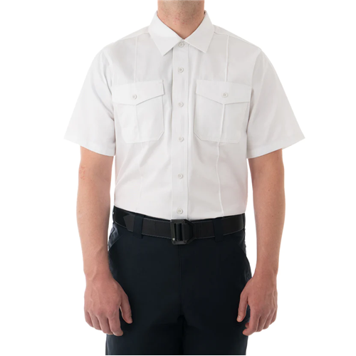 First Tactical Cotton Station Short Sleeve Shirt - Size Large, White