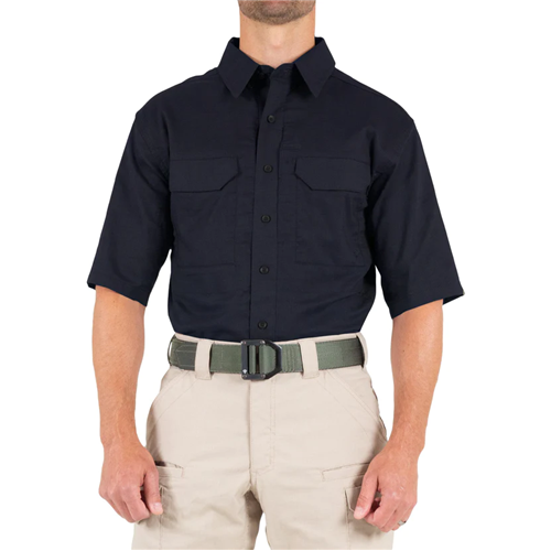 First Tactical V2 M Tactical Short Sleeve Shirt - Midnight Blue, X-Large