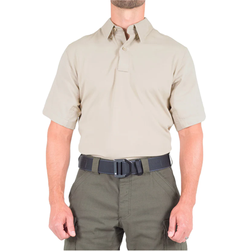 First Tactical V2 Pro Performance Short Sleeve Shirt in 2X-Large, Silver Tan