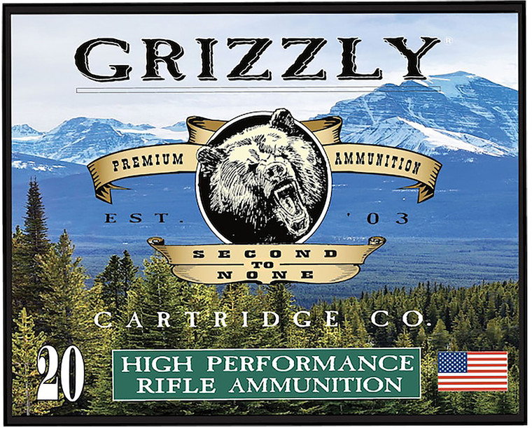 Grizzly Ammo GC357M15 .357 Magnum 148-Grain Full Metal Jacket Flat Point Handgun Rounds - 20 Rounds per Box, 10 Boxes per Case