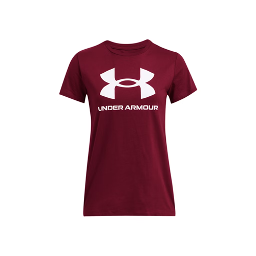 Under Armour Women's UA Sportstyle Graphic Short Sleeve, Small, Red