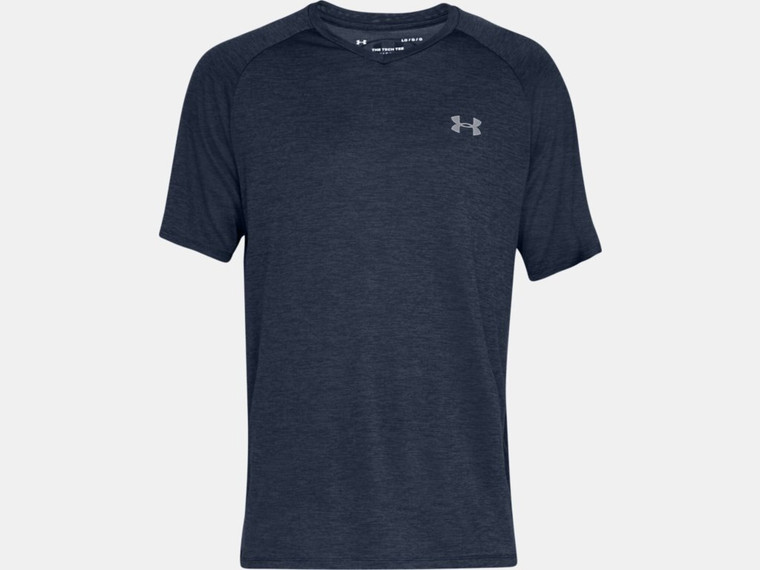 Under Armour UA Tech V-Neck Short Sleeve - 3X-Large, Academy Blue