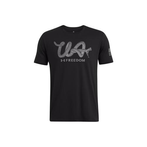 Under Armour Men's UA Freedom Military T-Shirt in Black / Titan Gray, Size Small