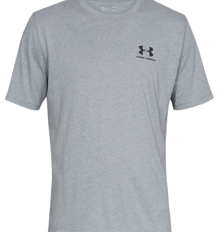 Under Armour UA Sportstyle Left Chest Short Sleeve Shirt 3X-Large Steel Light Heather
