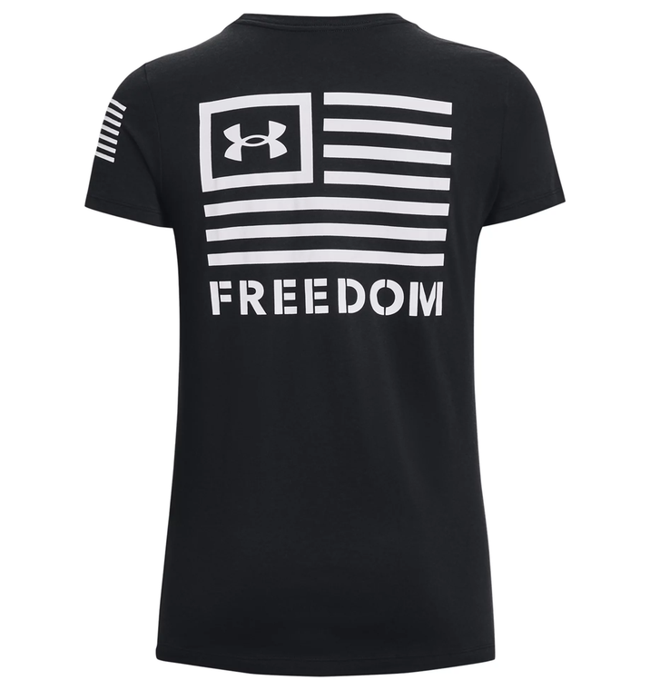 Under Armour Women's UA Freedom Banner T-Shirt – 2X-Large Black Performance Tee