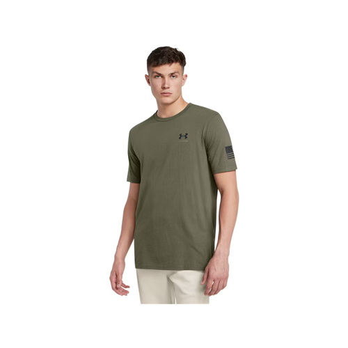 Under Armour Men's UA Freedom By Land T-Shirt - 2X-Large Marine OD Green / Black