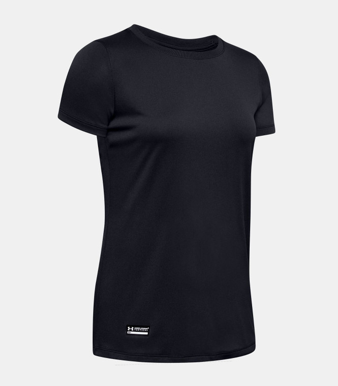 Under Armour Women's UA Tactical Tech Short Sleeve - Black, Small