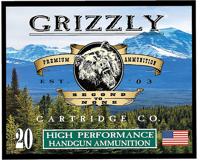 Grizzly Ammo GC44M+P2 44 Rem Mag +P Jacketed Hollow Point Ammunition - 240 Grain, 20 Rounds per Box