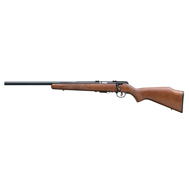 Savage Arms Model 93R17GLV Left-Hand Bolt-Action Rifle in 17 HMR with 21-Inch Heavy Barrel and Wood Stock
