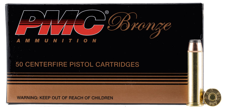 PMC 357A .357 Magnum Jacketed Soft Point Handgun Rounds – 158 Grain, Brass Casings, Target Shooting