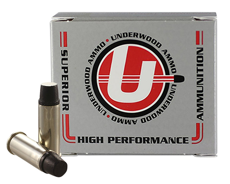 Underwood Ammo UA 737 .44 Special 255-Grain Hard Cast Semi-Wadcutter with Black Cherry Coating - Medium-Large Game Centerfire Handgun Rounds