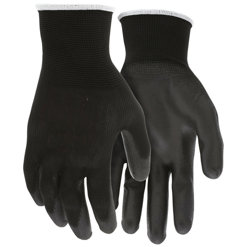 MCR Safety B96699XL Black Polyurethane Work Gloves - 13 Gauge, X-Large