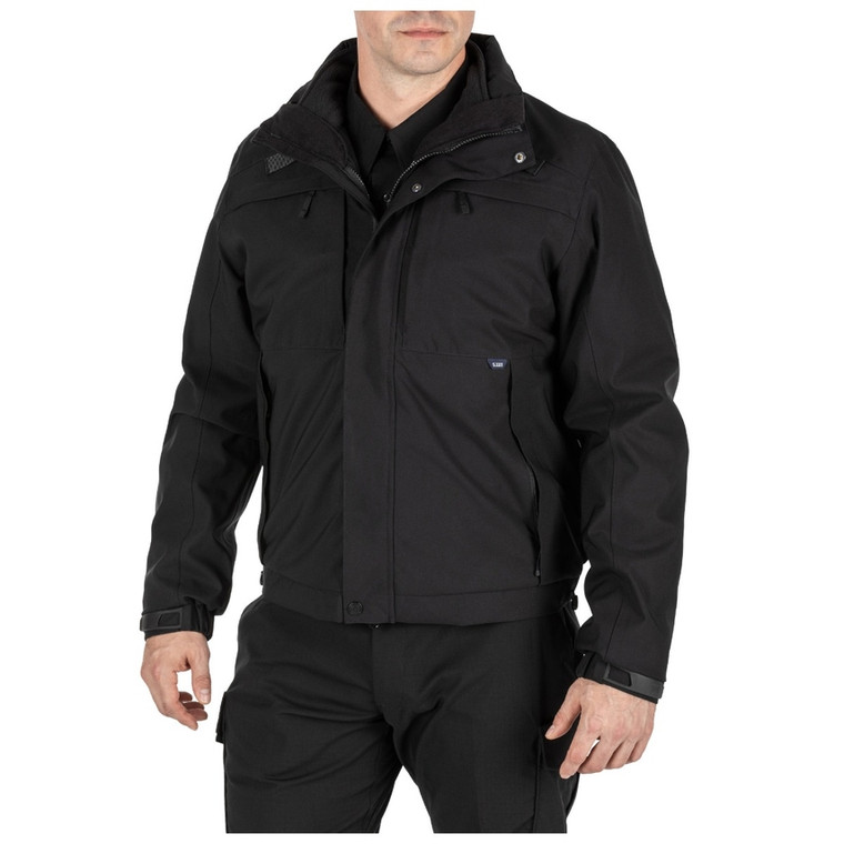 5.11 Tactical 5-In-1 Jacket 2.0 for 3X-Large, Black – Waterproof, Breathable, and Versatile Outerwear