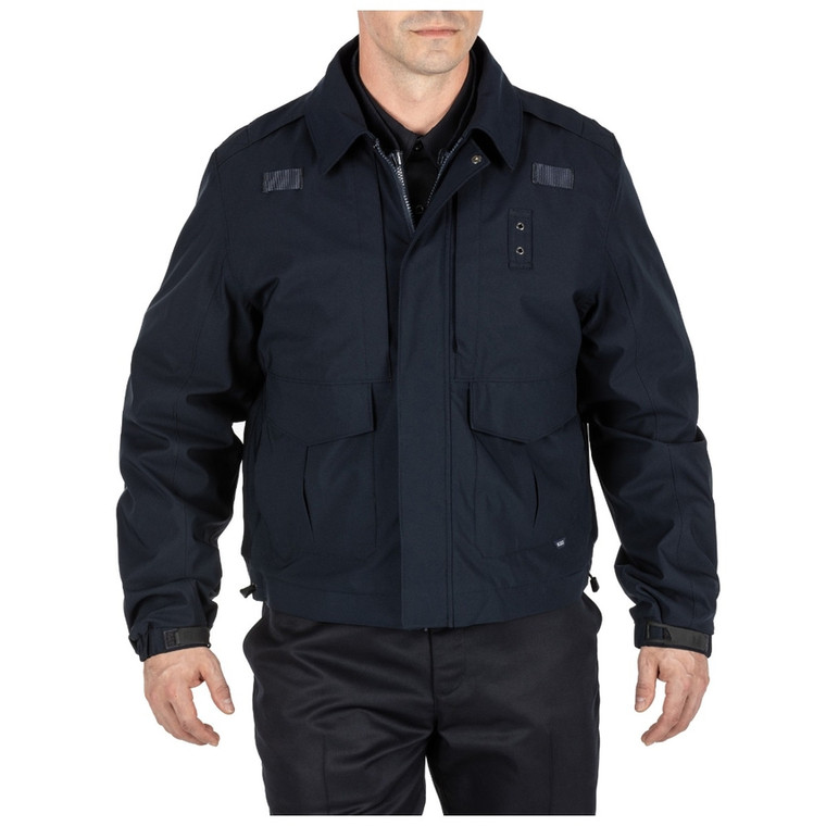 5.11 Tactical 4-In-1 Patrol Jacket 2.0 – Lightweight, Waterproof, Breathable, Size Small, Dark Navy