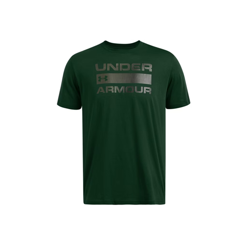 Under Armour Men's UA Team Issue Wordmark Short Sleeve in Forest Green / Baroque Green, Small