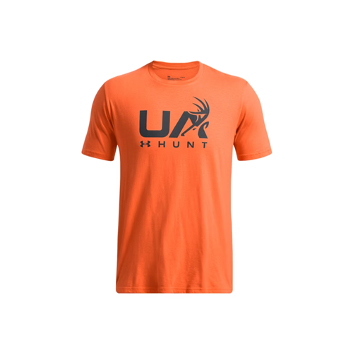 Under Armour Men's UA Antler Hunt Logo T-Shirt - Team Orange / Anthracite, Medium