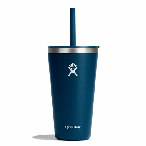 Hydro Flask 28 oz All Around Tumbler with Straw Lid – Insulated Stainless Steel Travel Mug for Cold Beverages