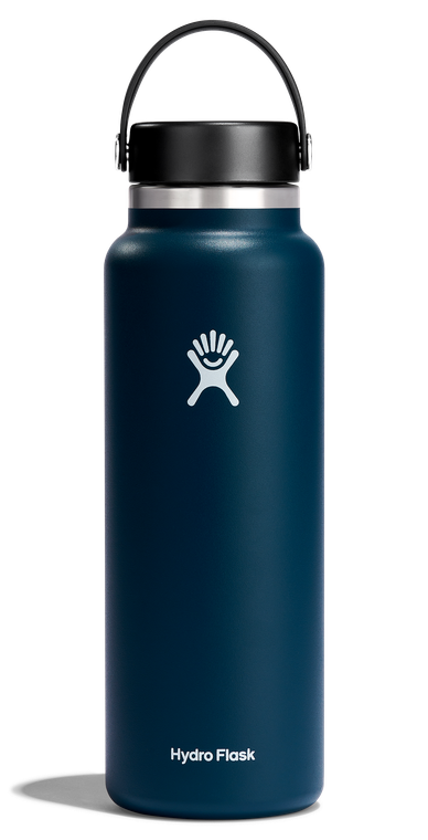 Hydro Flask Wide Mouth Insulated Water Bottle with Flex Cap - 40oz, Indigo
