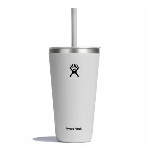 Hydro Flask 28 oz All Around Tumbler with Straw Lid – Keeps Drinks Cold for Hours