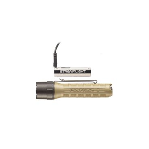 Streamlight PolyTac X Tactical Flashlight with 600 Lumens – Rechargeable or Multi-Fuel Battery Options