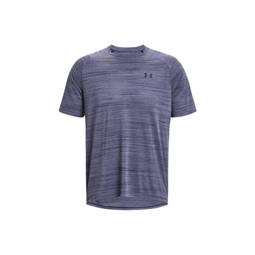 Under Armour Men's UA Tech 2.0 Tiger Short Sleeve Shirt, Medium - Midnight Navy / Black