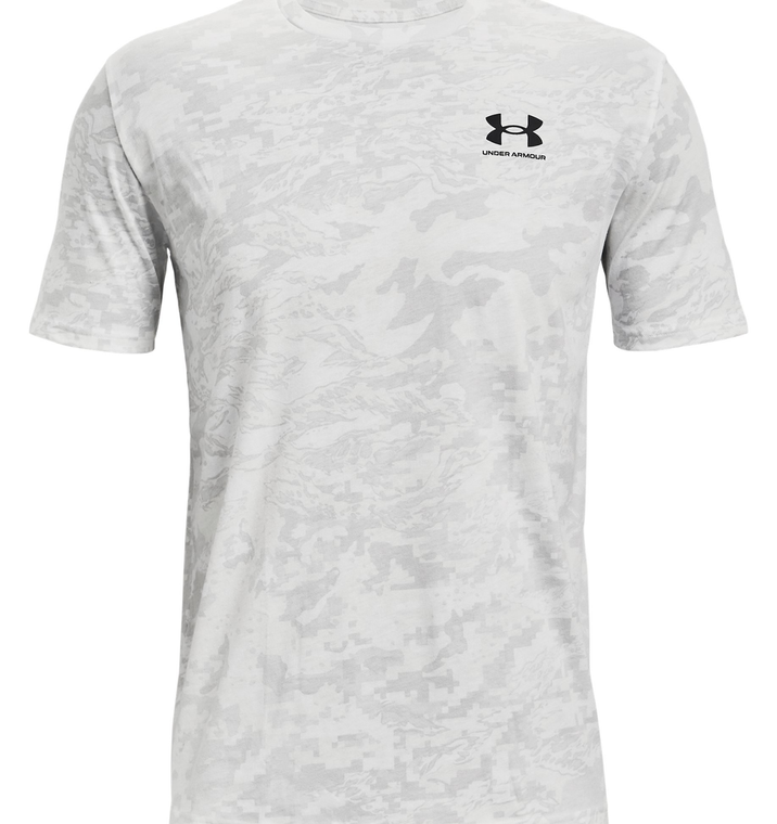 Under Armour UA ABC Camo Short Sleeve T-Shirt - White, Size Small