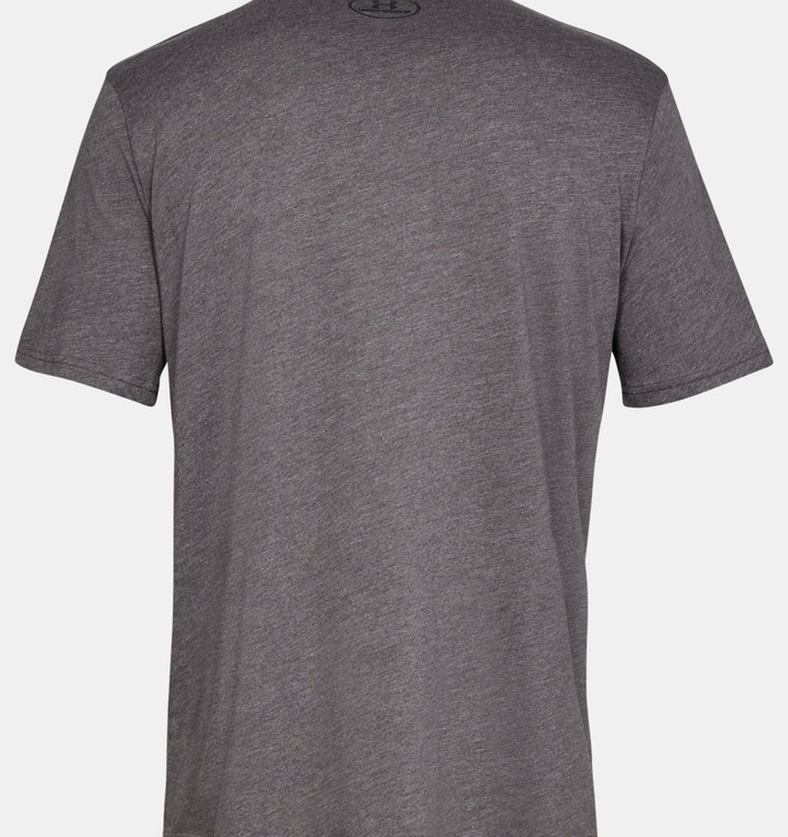 Under Armour UA Sportstyle Left Chest Short Sleeve Shirt - Charcoal Medium Heather, Size Medium
