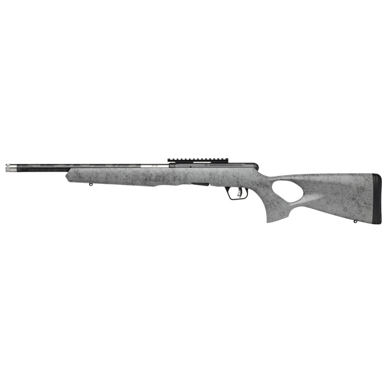 Savage Arms B17 Timberlite .17 HMR Bolt-Action Rifle with Threaded Barrel and Thumbhole Stock