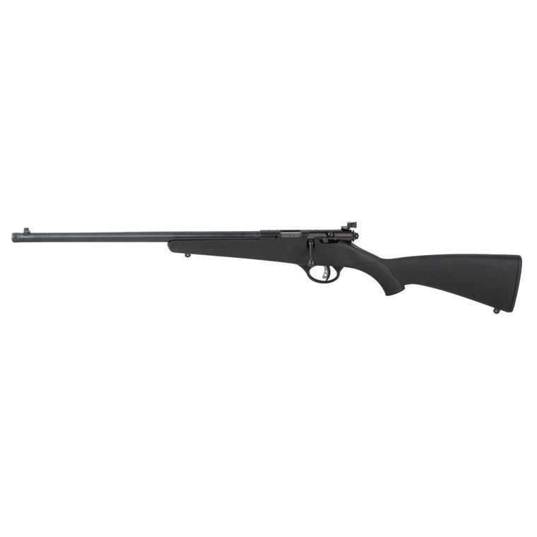 Savage Arms Rascal F-SR .22 LR Bolt Action Rifle with 16-Inch Threaded Barrel, Left Hand, Black Synthetic Stock