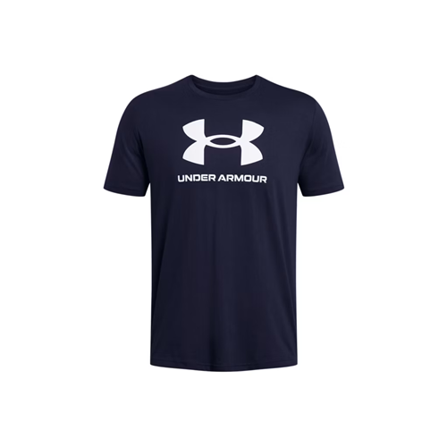 Under Armour Men's UA Sportstyle Logo Short Sleeve T-Shirt – 2X-Large, Academy / White