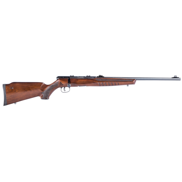 Savage Arms B17 .17 HMR Bolt-Action Rifle with Wood Stock and Adjustable Sights