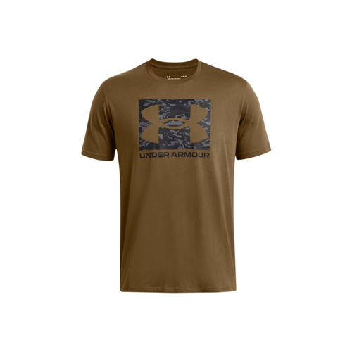 Under Armour Men's UA ABC Camo Boxed Logo Short Sleeve T-Shirt - Coyote / Black, Large