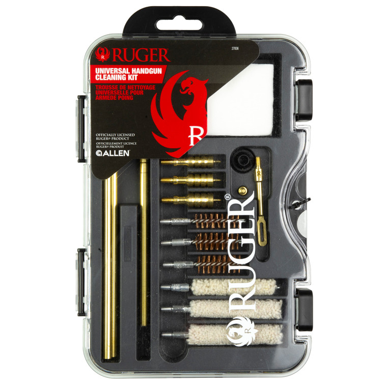 Allen Company Ruger Universal Handgun Cleaning Kit - 18 Piece in Organized Toolbox
