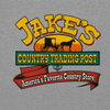 JAKE'S LOGO HOODED SWEATSHIRT GREY X-LARGE