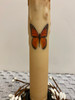 MONARCH BUTTERFLY 7"  LED TAPER TIMER CANDLE