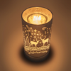 SILVER WILDLIFE TOUCH LAMP W/ TART MELTER/OIL DIFFUSER