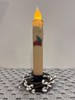 RED TRUCK W/ TREE 7" CREAM  LED TAPER TIMER CANDLE