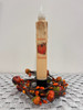 AUTUMN BLESSINGS 7" CREAM  LED TAPER TIMER CANDLE