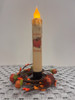 AUTUMN BLESSINGS 7" CREAM  LED TAPER TIMER CANDLE