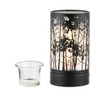 BLACK MORNING TREES TOUCH LAMP W/ TART MELTER/OIL DIFFUSER