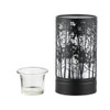 BLACK MORNING TREES TOUCH LAMP W/ TART MELTER/OIL DIFFUSER