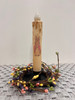 MRS RABBIT 7" CREAM LED TAPER TIMER CANDLE