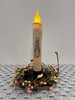 PETER RABBIT 7" CREAM LED TAPER TIMER CANDLE