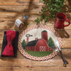 BARN PRINTED BRAIDED PLACEMAT