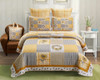 SUNSHINE KING SIZE QUILT SET & 2 SHAMS W/TOTE BAG