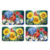 BIRDS IN THE GARDEN DOUBLE SIDED PLACEMATS 4PACK